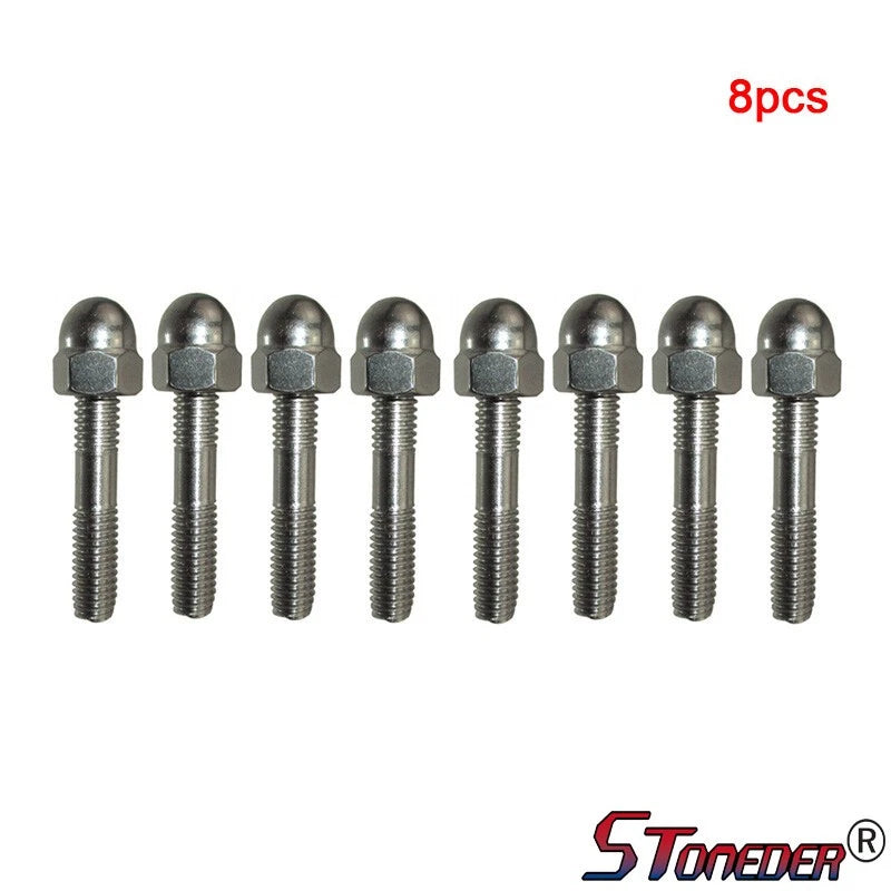 STONEDER M6 X 35mm Engine Exhaust Stud Domed Nut for Pit Dirt Bike ATV Quad