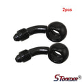 STONEDER 10mm Banjo Bolt AN-3 Motorcycle Brake Line Fitting - 75 Degree