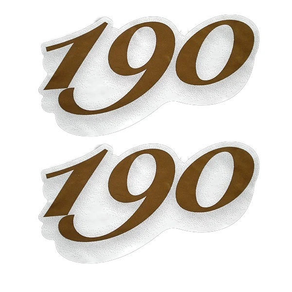 Lowe Boats Decal 1846928 - Gold 190 SD Emblem Sticker (pair)