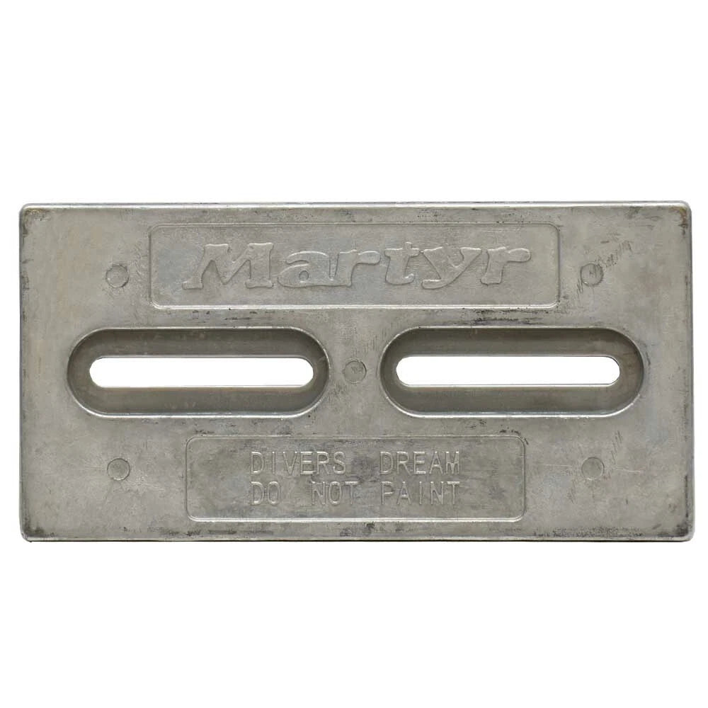 Martyr Boat Hull Anode CMDIVERZ - Divers Dream Zinc 6 X 12 Inch