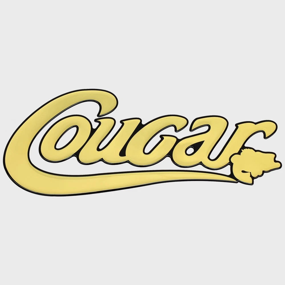 Bass CAT Boat Raised Decal Sticker - Cougar Gold Mirror