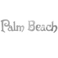 Palm Beach Boat Decal - Silver Logo Sticker