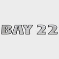 Lowe Boat Raised Model Decal 2259387 - Bay 22 Silver 8 1/8 Inch 2017