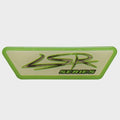 Larson Boat Raised Emblem Decal 8154062 - LSR Series Lime Green Sticker