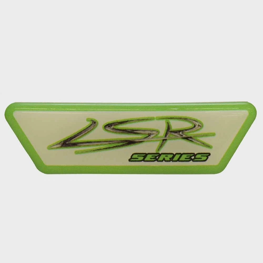Larson Boat Raised Emblem Decal 8154062 - LSR Series Lime Green Sticker