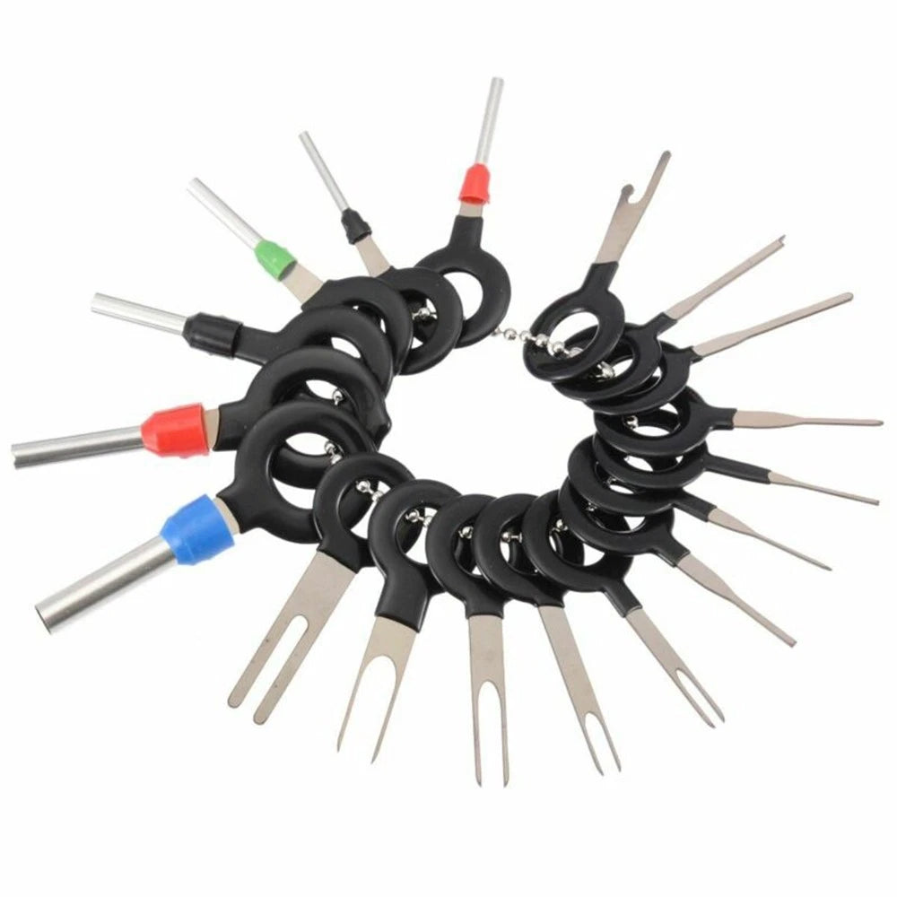 18pcs Car Terminal Removal Tools Kit Wire Connector Pin Release Extractor Puller