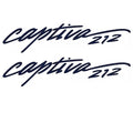 Rinker Boat Decals VS812302-01BL - Captiva 212 Blue Stickers (pair)