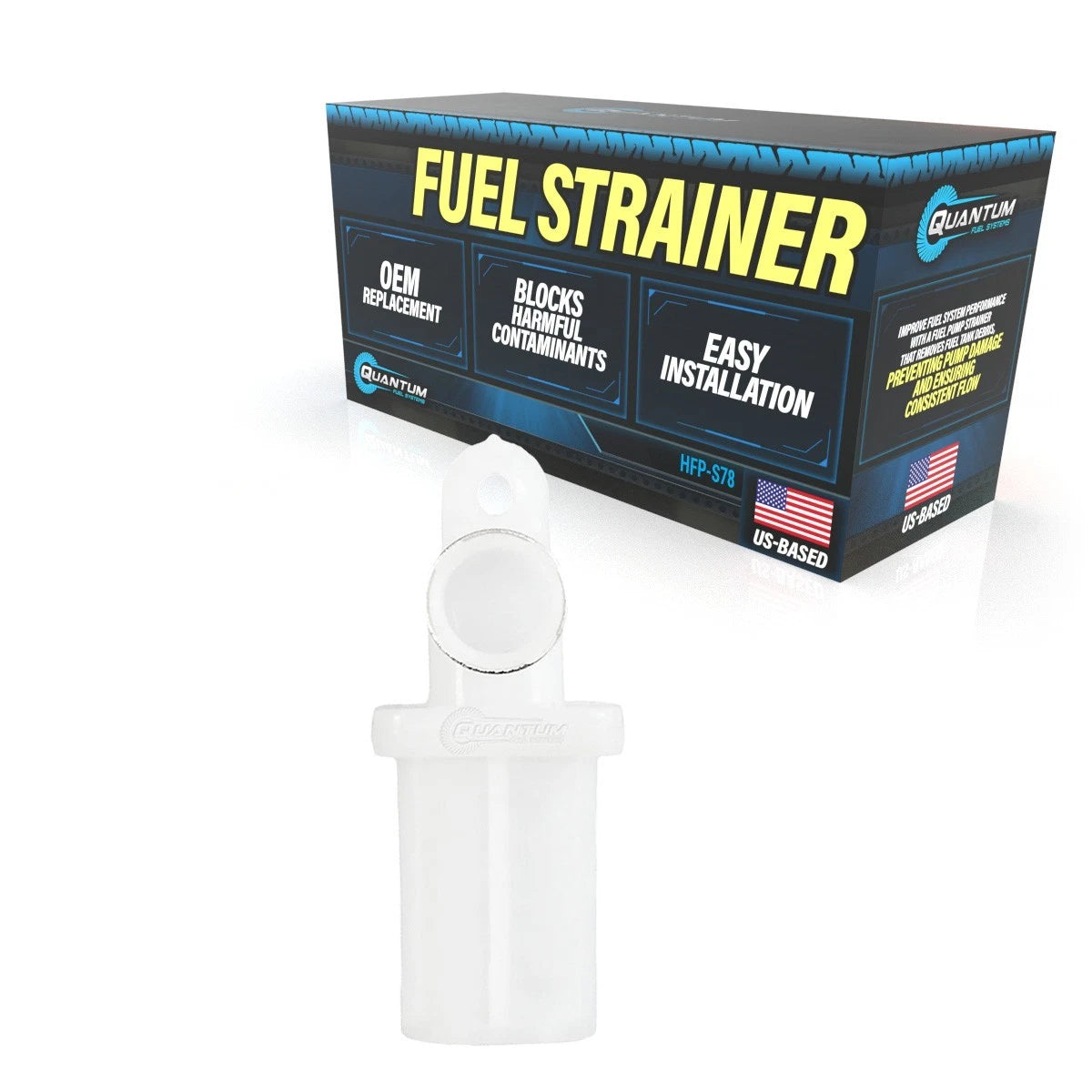 QFS Fuel Pump Filter Strainer 2010-2019 Suzuki DF40 - DF140 Outboard 15642-88L00