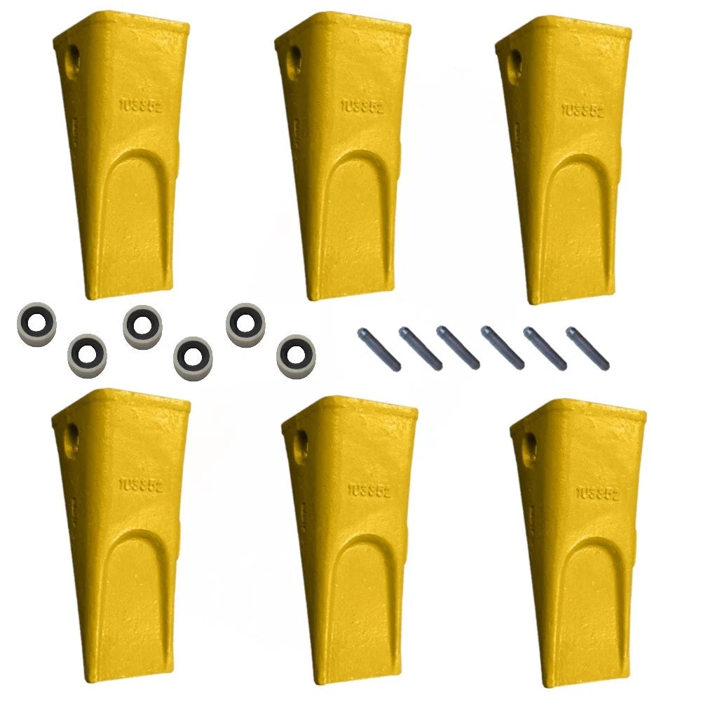 (6) Tooth Pin & Retainer Fits Caterpillar 213B 214B FT 215 215B 224B