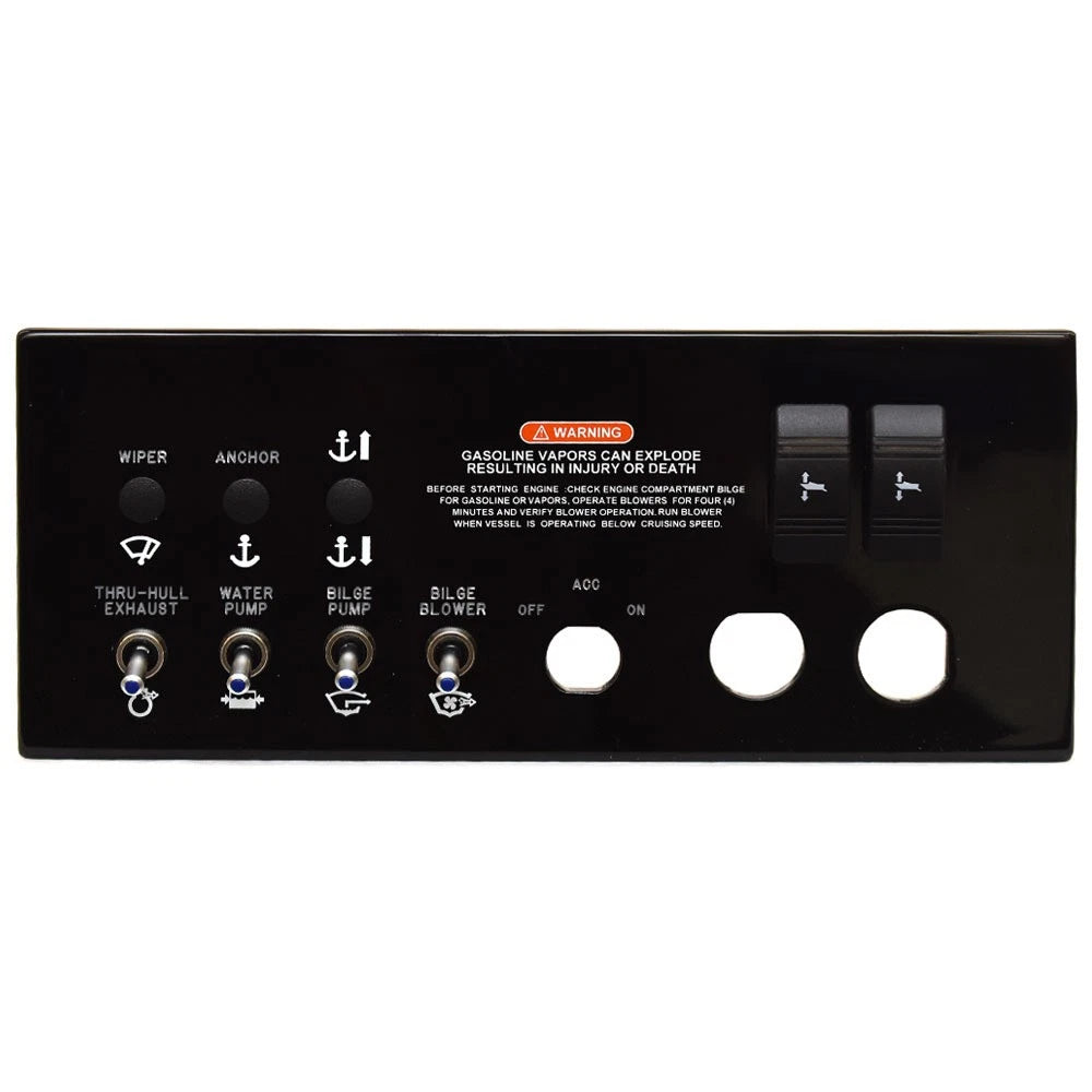 Sea Ray Boat Switch Panel 2315210 - SDX 270 Black Glossy Acrylic