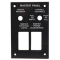 Bass CAT Boat Blank Master Switch Panel - 3 X 4 1/2 Inch Striped