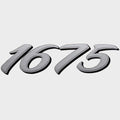 Lund Boat 1675 Decal 1986311 - Metallic Silver Black Sticker