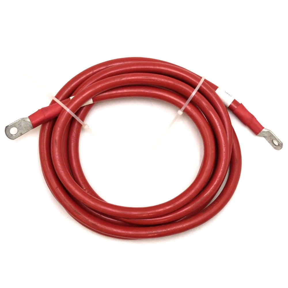Boat Battery Cable - 2/0 AWG 13 Foot Red 3/8 Inch Lugs