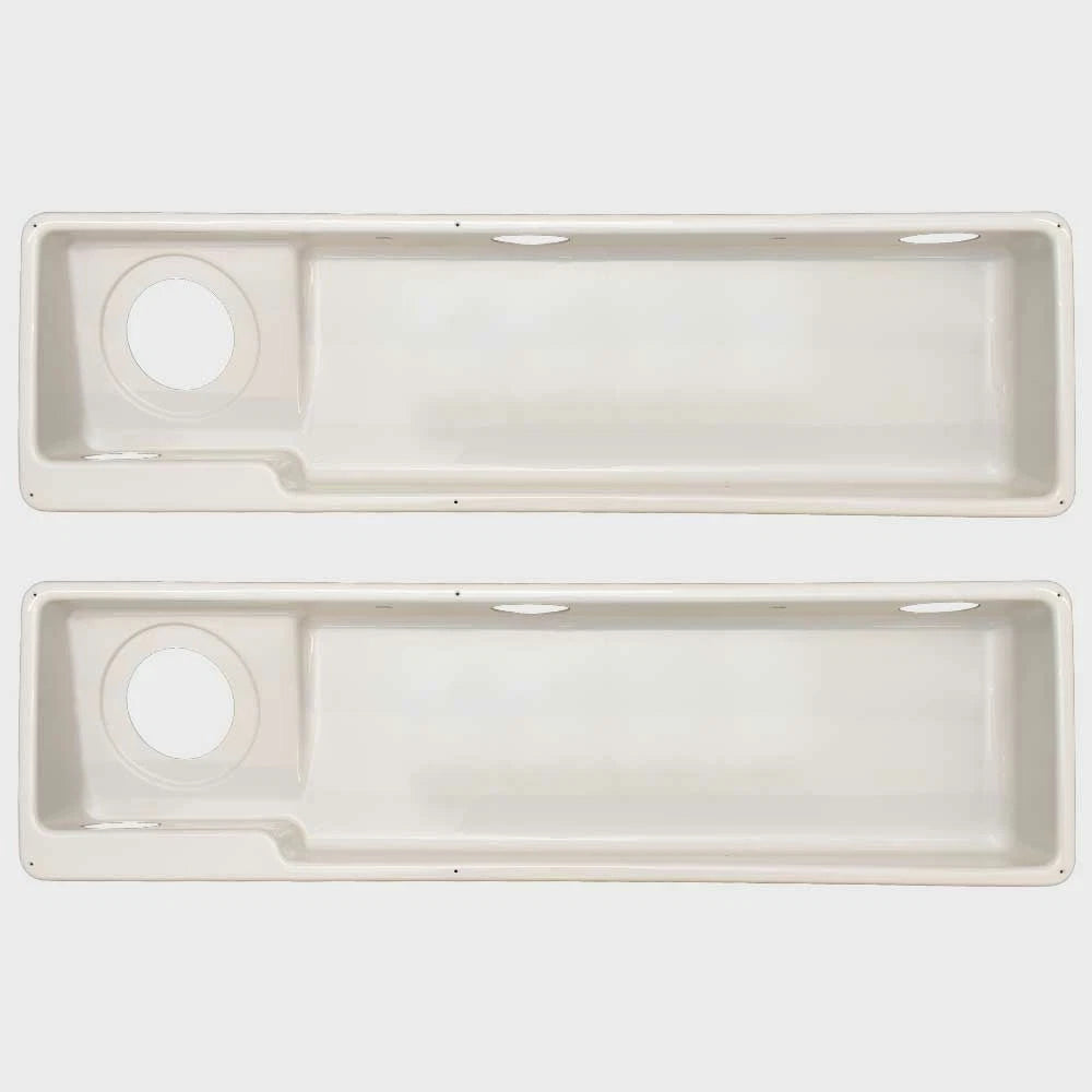 Crownline Boat Coaming Tub Boxes 61993 - White (pair)