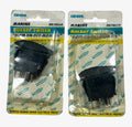 General Marine RK19550, "mom On-Off-Mom On" 2 Pole Rocker Switch - 2 Pack