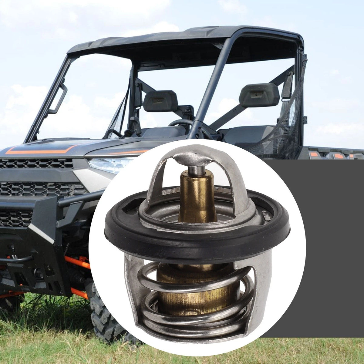 Efficiency Enhancing Thermostat for Polaris for Sportsman 800 EFI Silver Color