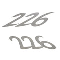 Rinker Boat Brand Decal 2190084 - 226 Silver 11 X 4 Inch (pair)