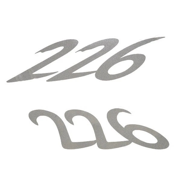 Rinker Boat Brand Decal 2190084 - 226 Silver 11 X 4 Inch (pair)