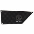 Bass CAT Boat Bow Panel with Receptacle - Black 8 3/4 X 3 3/4 Inch