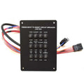 Trophy Boat Circuit Breaker Panel - Breakers 12VDC 7 X 5 Inch Black