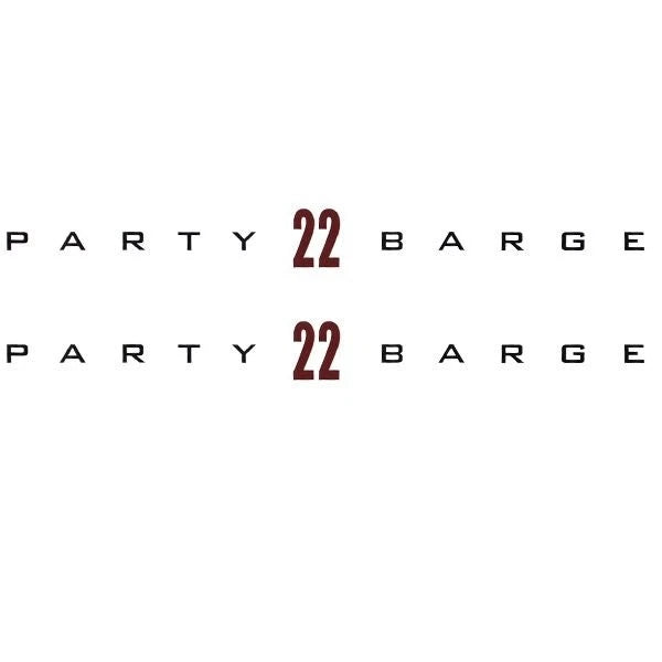 Sun Tracker Pontoons Boat Decal 145487 - Party Barge 22 Sticker (pair)