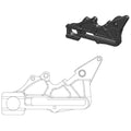 MotoMaster Caliper Adapter OS Rear for KTM 450 SMR 2022