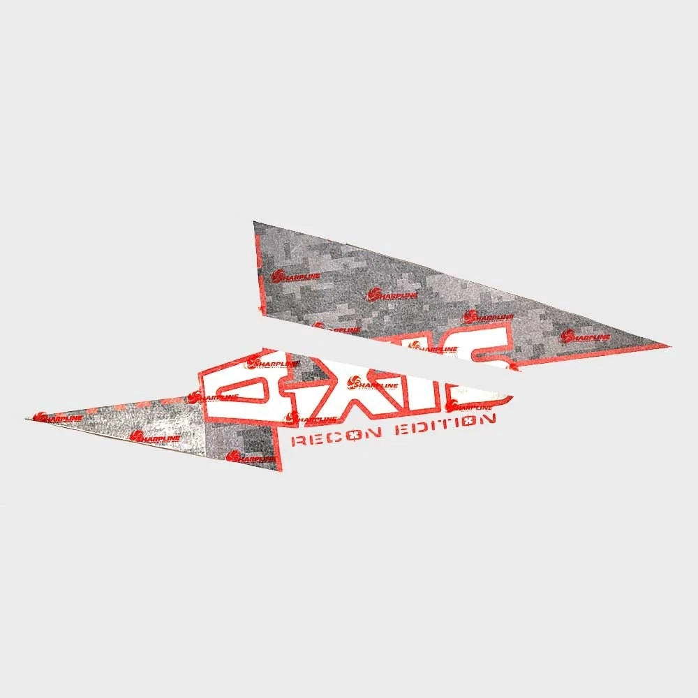 Axis Boat Graphic Decals 5974625 - Recon Edition Red White STBD (2PC)