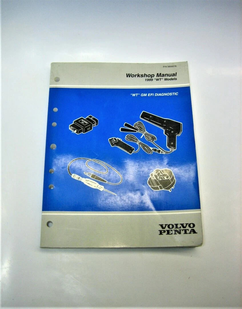 Volvo Penta 3850078 OEM 1999 "WT" Models GM EFI Diagnostic Workshop Manual