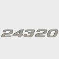 Chaparral Boat Raised Emblem Sticker Decal - SL24 Silver 10 Inch