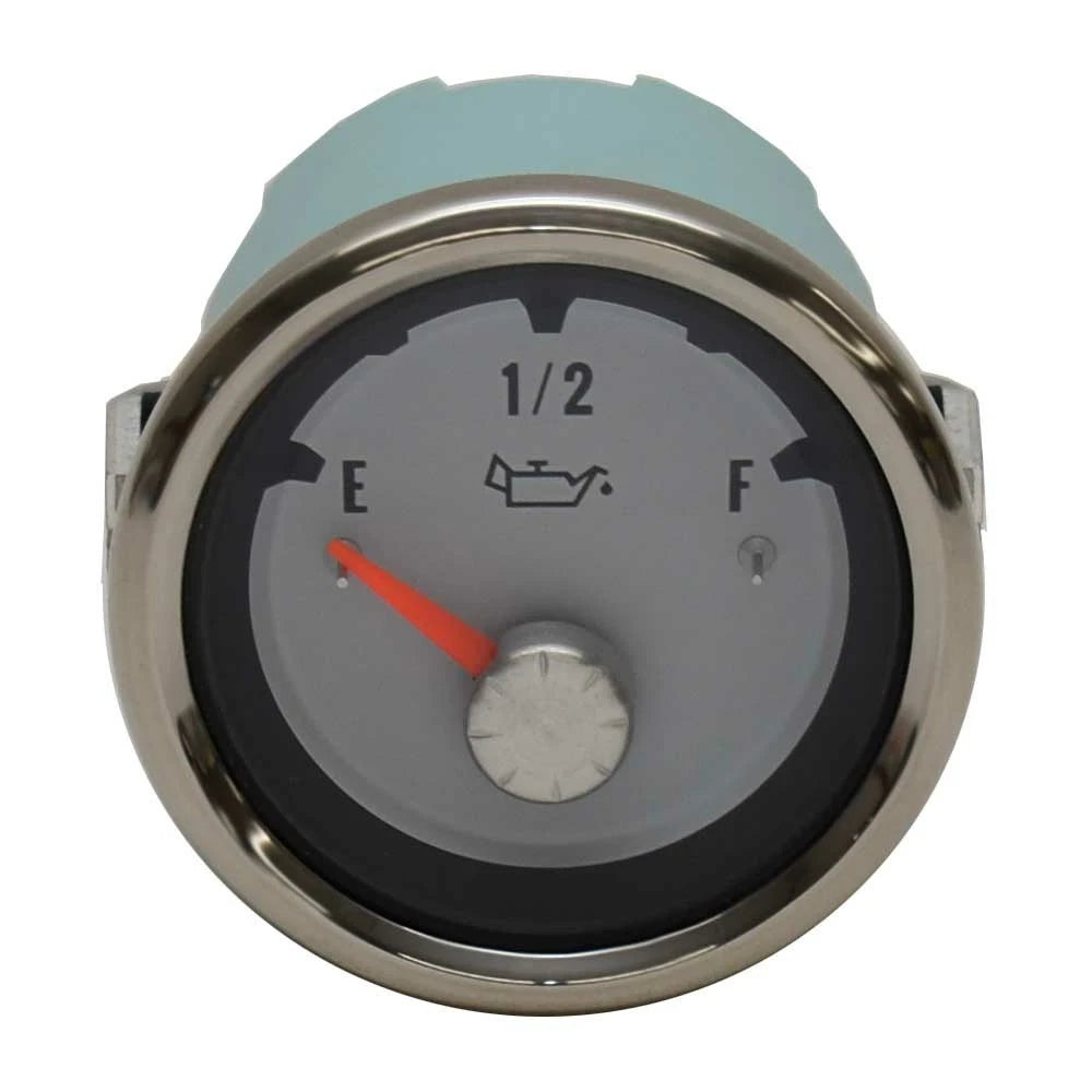 VeeThree Boat Oil Level Gauge 781562PDFB - 2 Inch Silver White