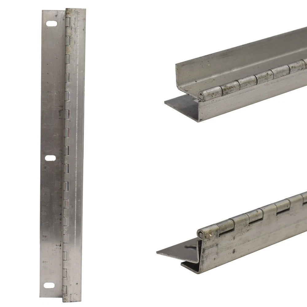 Boat 16 Gauge Offset Piano Hinge - 16 1/2 Inch Aluminum