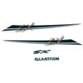 Glastron Boat Graphic Decals 133640-05 - SX Green Stickers (4Pc)