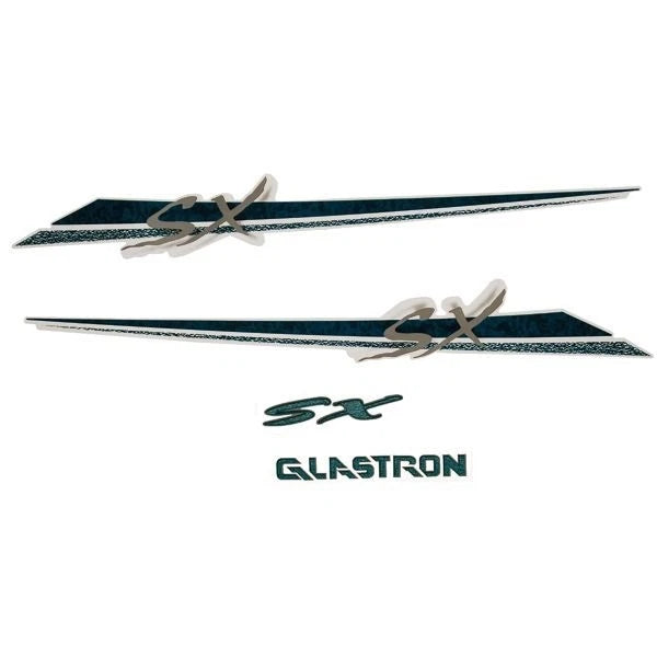 Glastron Boat Graphic Decals 133640-05 - SX Green Stickers (4Pc)