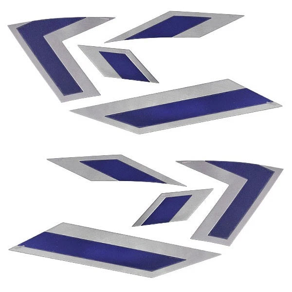 2013 MasterCraft X-Star Boat Raised Emblem Decals 7501543 - OEM Blue Silver (8PC