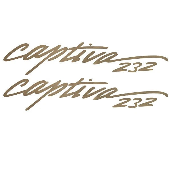 Rinker Boat Decal Stickers VS810402-10NT - 232 Captiva Champagne (pair)