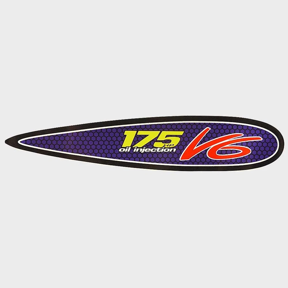 Boat Oil Injection Decal - 175 HP Purple Sticker
