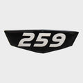 Cruisers Boat Raised Decal V2752300 - 259 Black 2 5/8 X 7/8 Inch