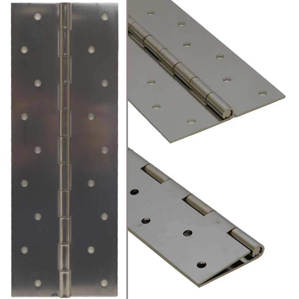 Boat Butt Hinge 2241480 - 11 X 4 X 1/2 Inch 14 Gauge Stainless