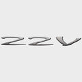 Supra Boat Raised Logo Decal Emblem 105414 - 22V Silver Vinyl