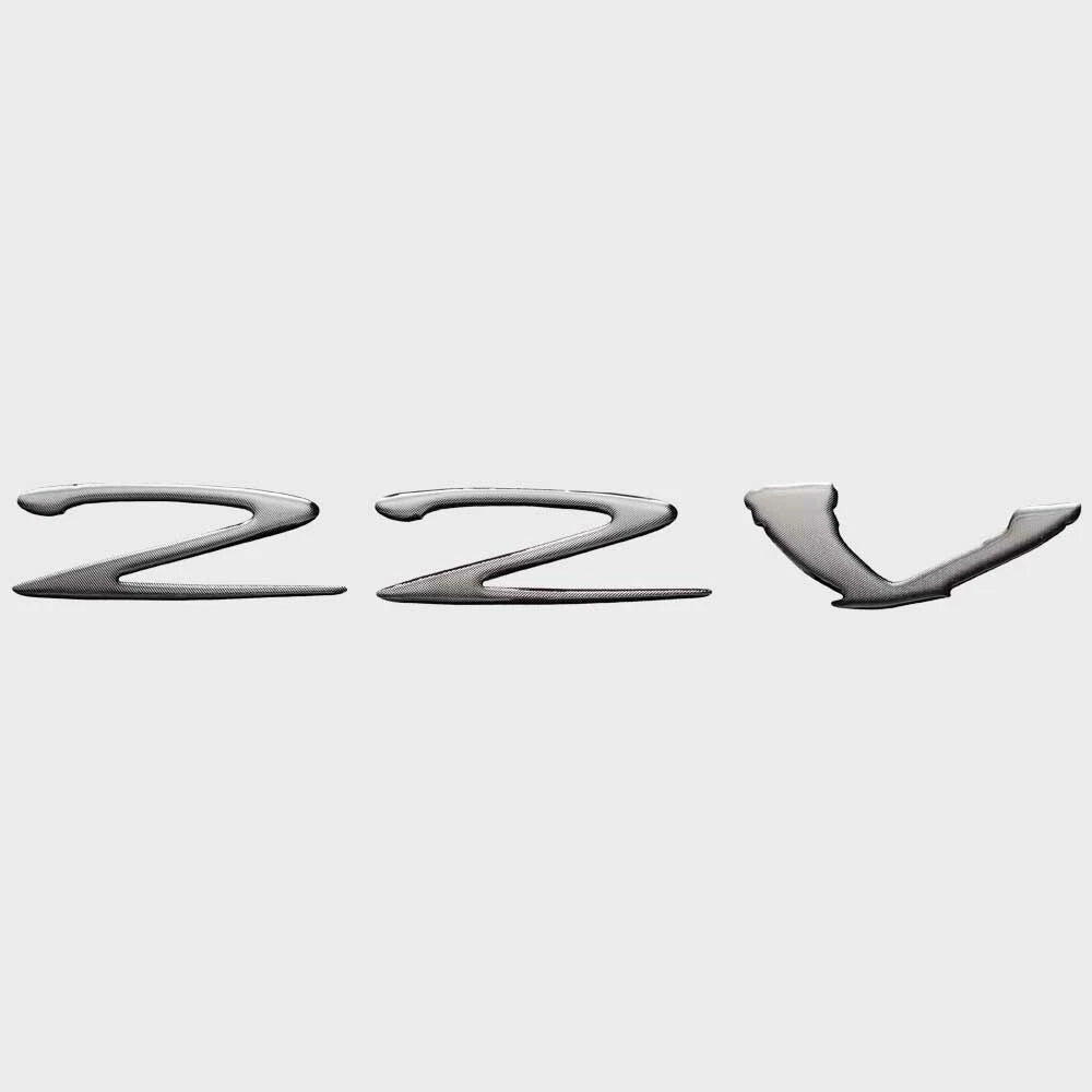 Supra Boat Raised Logo Decal Emblem 105414 - 22V Silver Vinyl