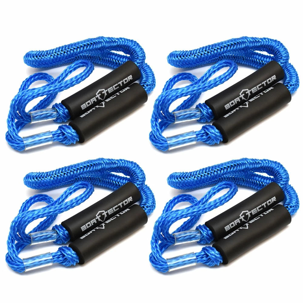 Extreme Max Boat Bungee Dock Line 3006.3225 - Blue 4 FT (set of 4)