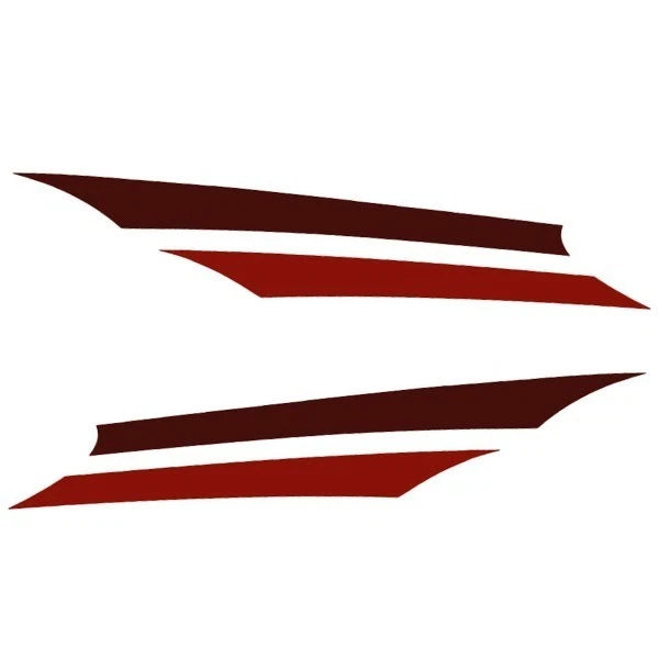 Misty Harbor Pontoon Boat Decal Sticker - Red (kit)