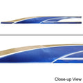 Boat Graphic Hull Decal - Gold - Blue Sticker