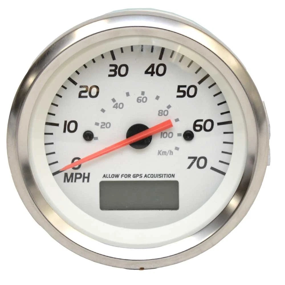Teleflex Boat Speedometer Gauge 781513PDFB - with Hour Meter 3 1/4 Inch