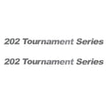Crestliner Boat Decal 2007463 - 202 Tournament Series Silver (pair)