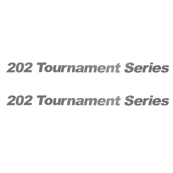 Crestliner Boat Decal 2007463 - 202 Tournament Series Silver (pair)