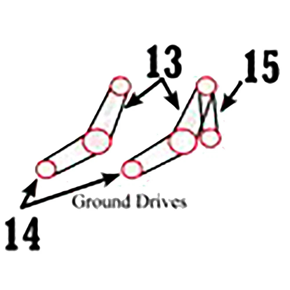 AMZ34099 Z34099 Lower Ground Drive Belt Fits John Deere Combine