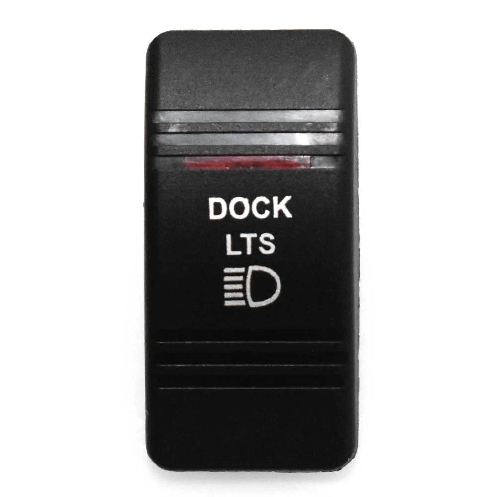 Carling Boat Rocker Switch Cover - Actuator Dock Lights Black
