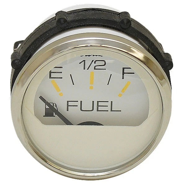 Faria Boat Fuel Gauge GP2094A - Gas Silver White 2 Inch