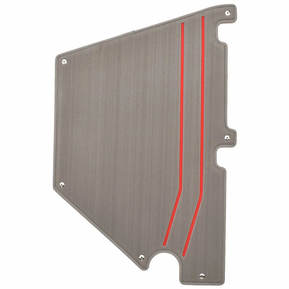 Tracker Boat Interior Non-Skid Deck Pad 330536 - Gray - Red Snap-It